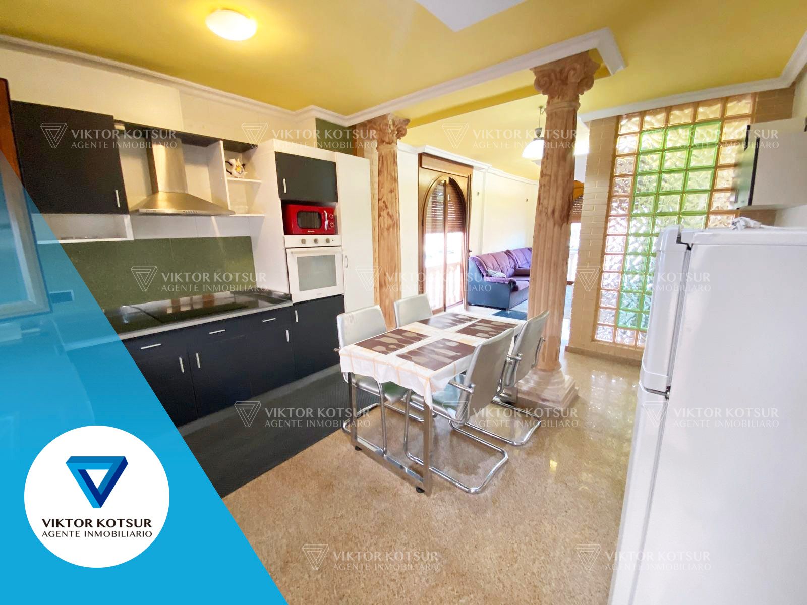 Kitchen of Single-family semi-detached for sale in Roquetas de Mar  with Air Conditioner, Terrace and Storage room