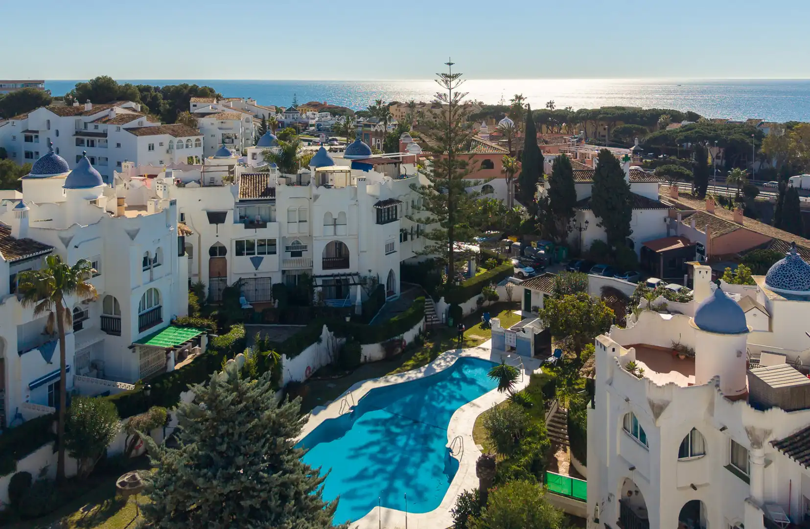 Vista exterior de Apartamento en venta en Mijas con Aire acondicionado, Jardín privado y Terraza