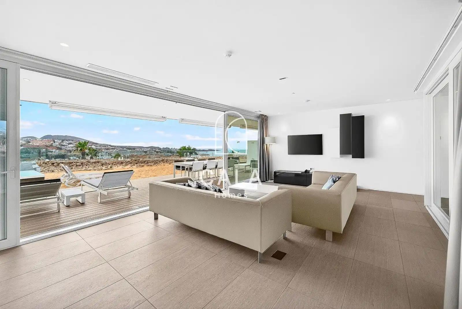 Sala d'estar de Apartament en venda en Adeje amb Aire condicionat, Calefacció i Terrassa