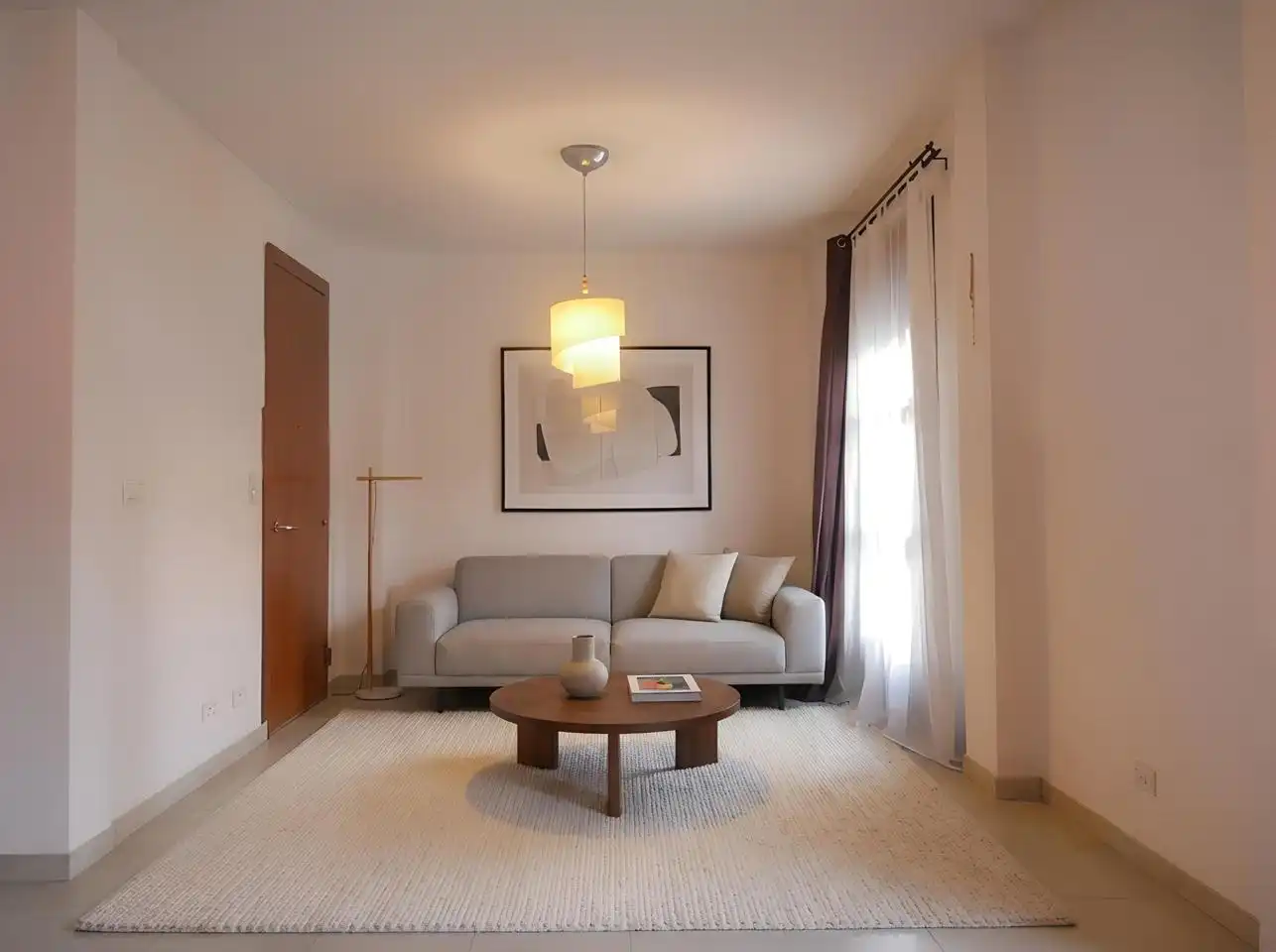 Sala de estar de Casa adosada en venta en Sevilla con Aire acondicionado, Calefacción y Parquet