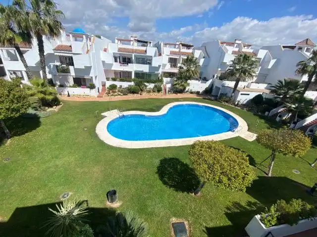 Jardín de Apartamento de alquiler en Islantilla con Aire acondicionado, Calefacción y Terraza