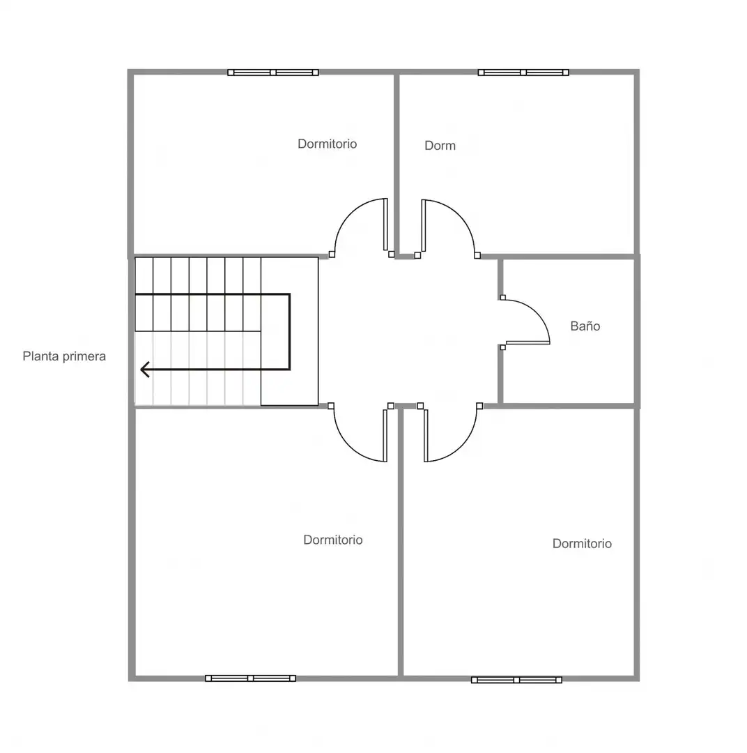 Einfamilien-Reihenhaus zum Verkauf in Ares mit Terrasse, Abstellraum und Möbliert