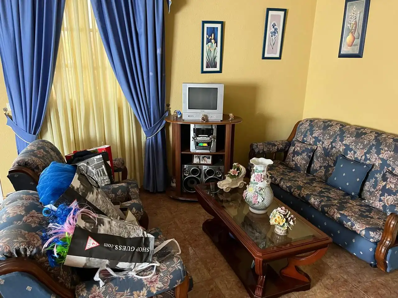 Sala de estar de Casa o chalet en venta en Los Realejos con Terraza, Amueblado y Balcón