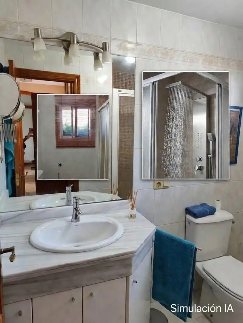 Baño de Casa o chalet en venta en Málaga con Aire acondicionado, Calefacción y Jardín privado