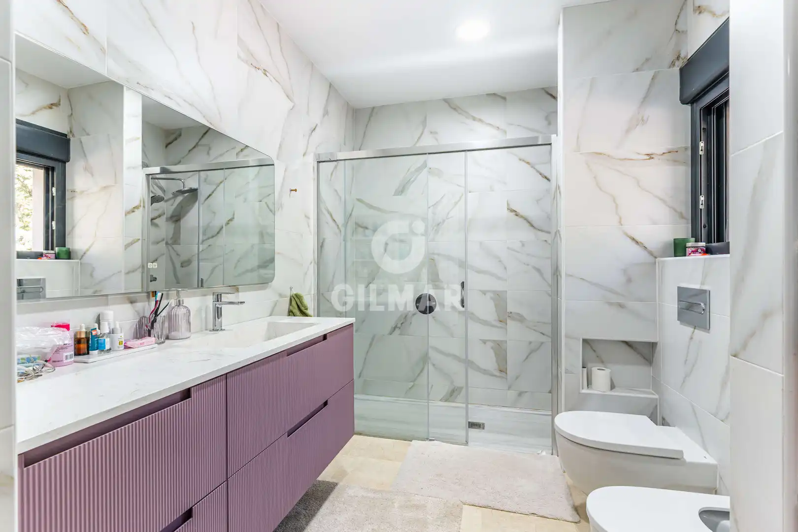 Baño de Casa o chalet en venta en Boadilla del Monte con Calefacción, Jardín privado y Piscina