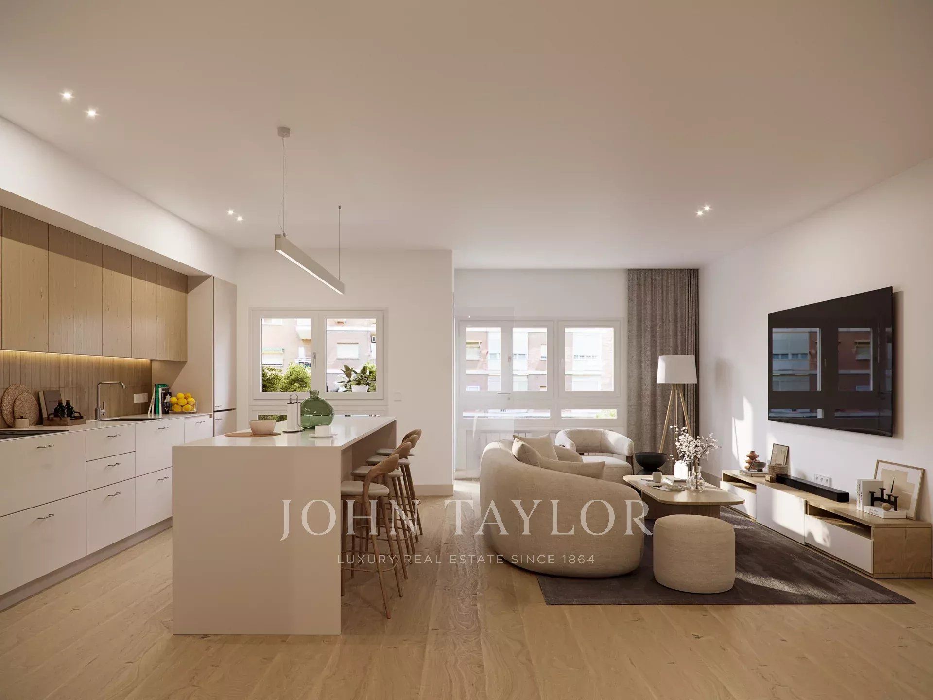 Living room of Flat for sale in  Madrid Capital  with Air Conditioner, Heating and Terrace