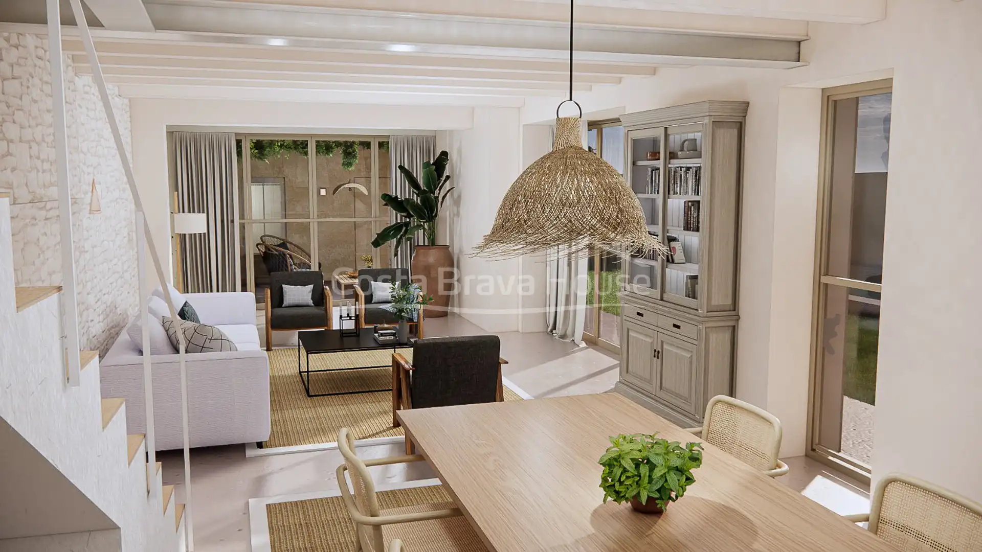 Sala d'estar de Finca rústica en venda en Palafrugell amb Aire condicionat, Calefacció i Jardí privat