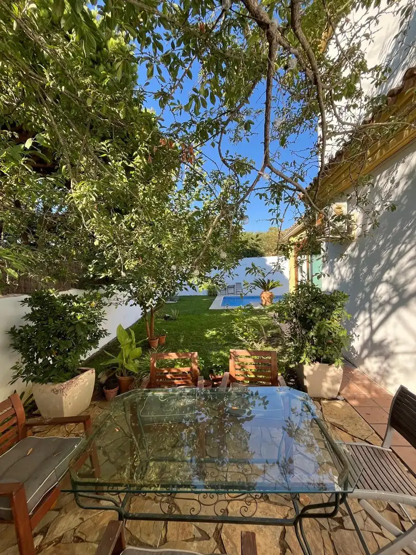 Jardí de Casa adosada en venda en El Puerto de Santa María amb Aire condicionat, Jardí privat i Parquet