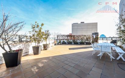 Terrace of Attic to rent in  Madrid Capital  with Air Conditioner, Heating and Parquet flooring