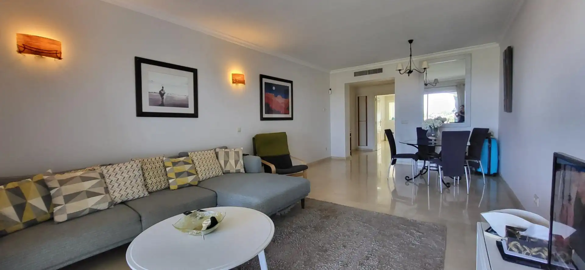 Living room of Apartments for rent in Benahavís  with Air Conditioner, Heating and Private garden
