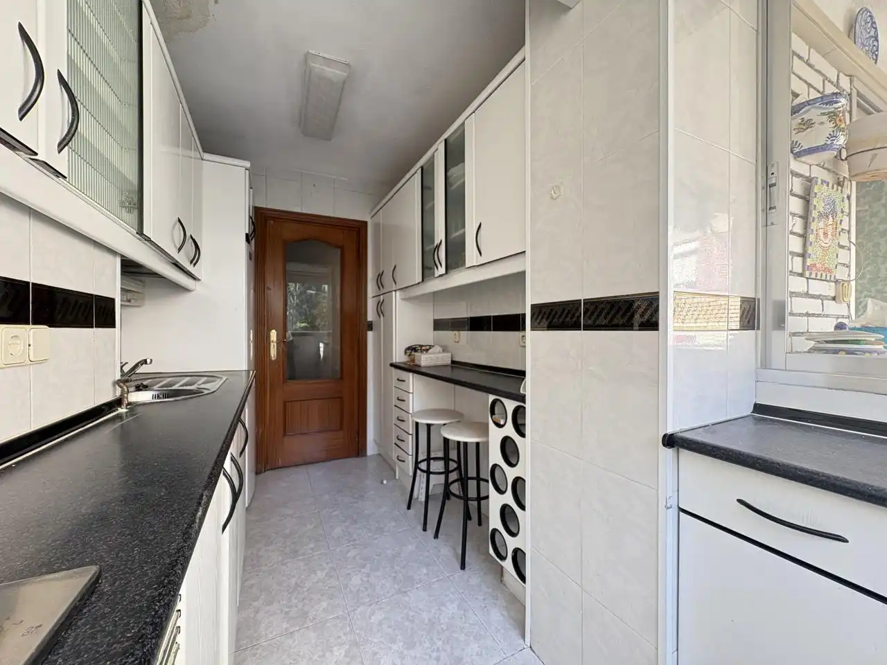 Küche von Wohnung zur Miete in Madrid mit Klimaanlage, Heizung und Parkett