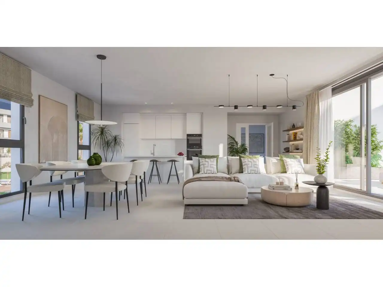 Sala de estar de Apartamento en venta en Estepona con Aire acondicionado, Calefacción y Terraza