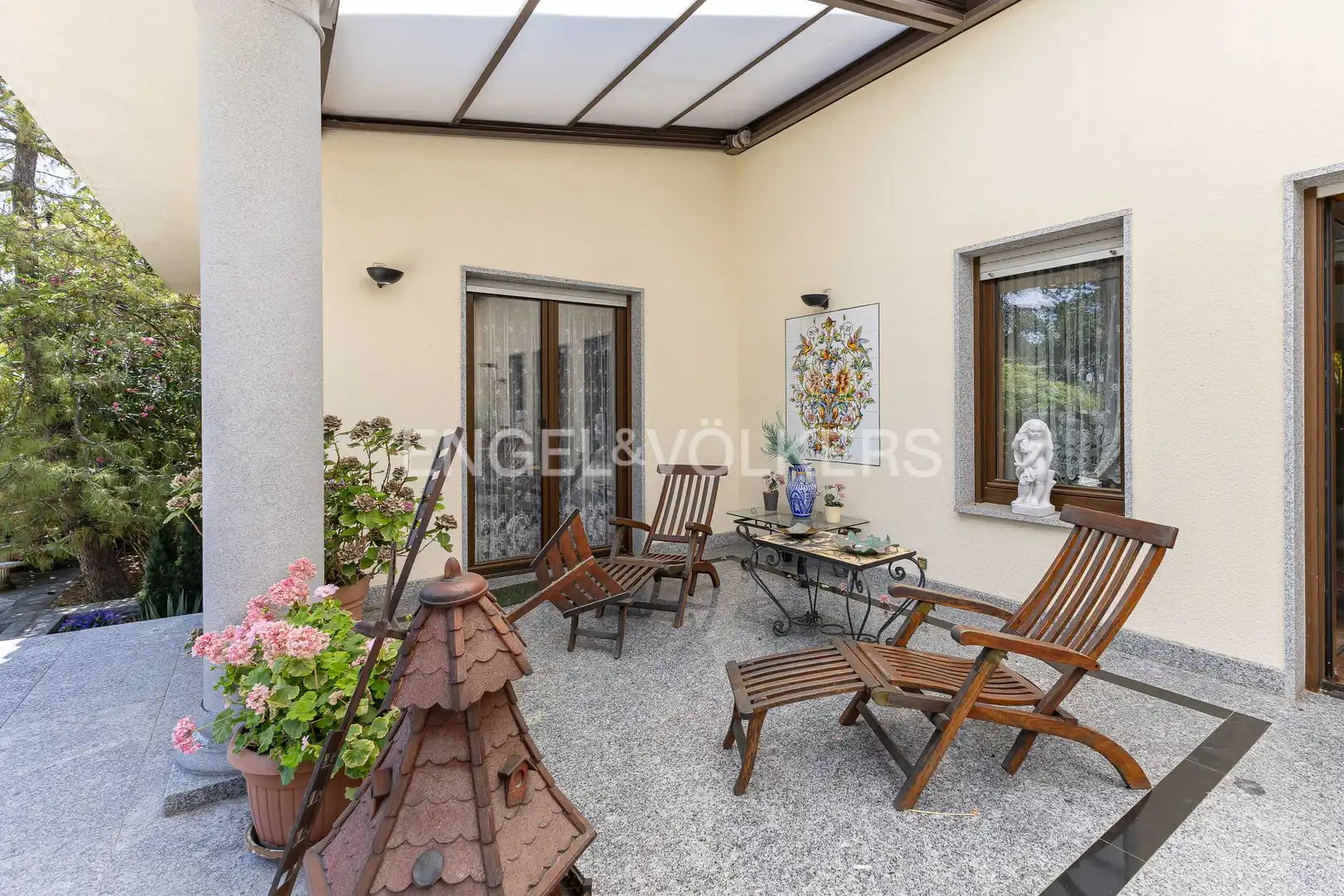 Terrassa de Finca rústica de lloguer en Pozuelo de Alarcón amb Calefacció, Jardí privat i Terrassa
