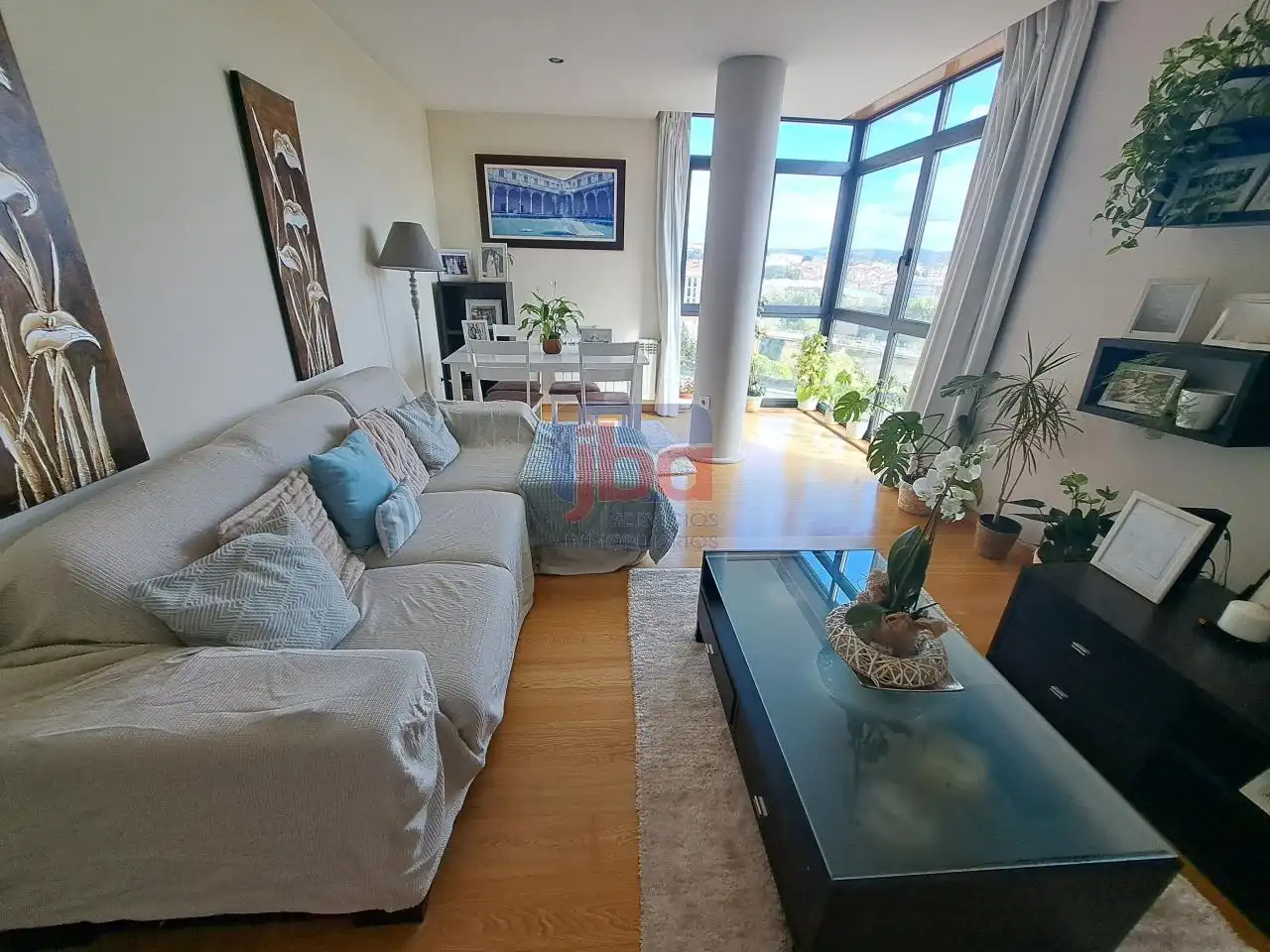 Living room of Flat for sale in Ourense Capital   with Heating, Terrace and Storage room