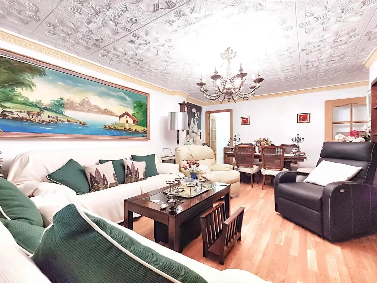 Sala de estar de Piso en venta en Puertollano con Aire acondicionado, Calefacción y Parquet