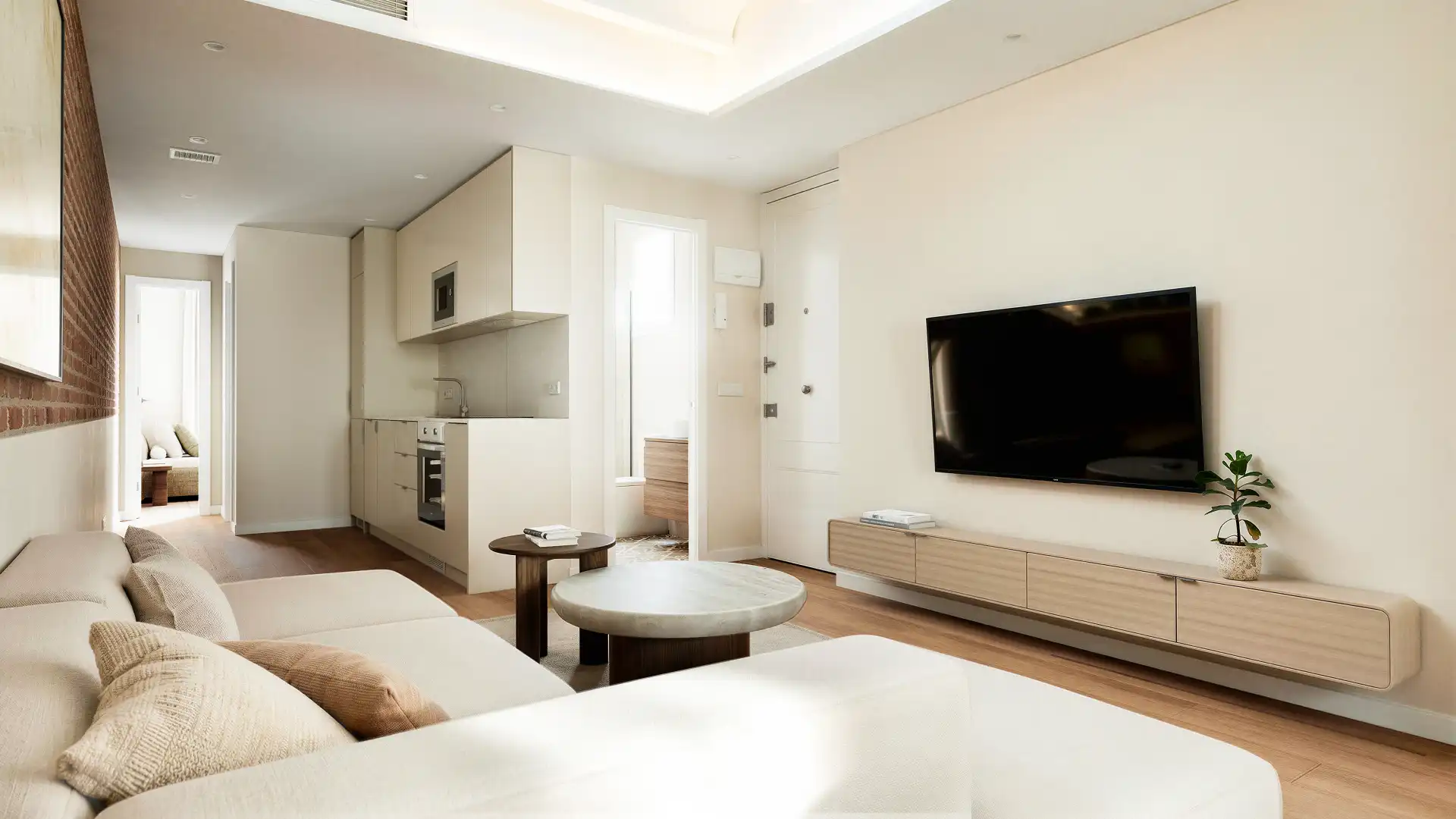 Sala de estar de Piso en venta en Barcelona con Aire acondicionado, Calefacción y Horno