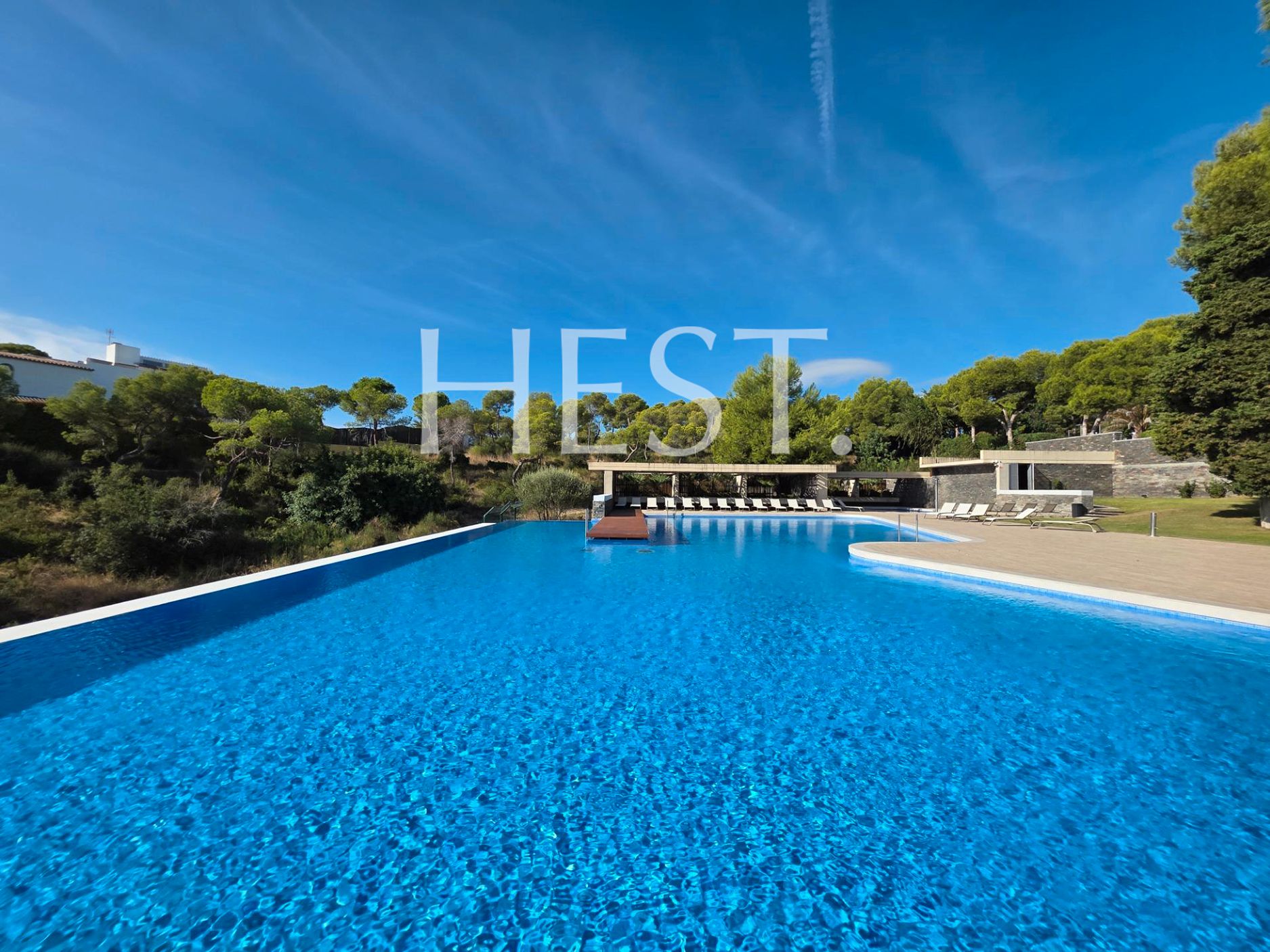 Swimming pool of Flat for sale in Sant Pere de Ribes  with Parquet flooring, Terrace and Furnished