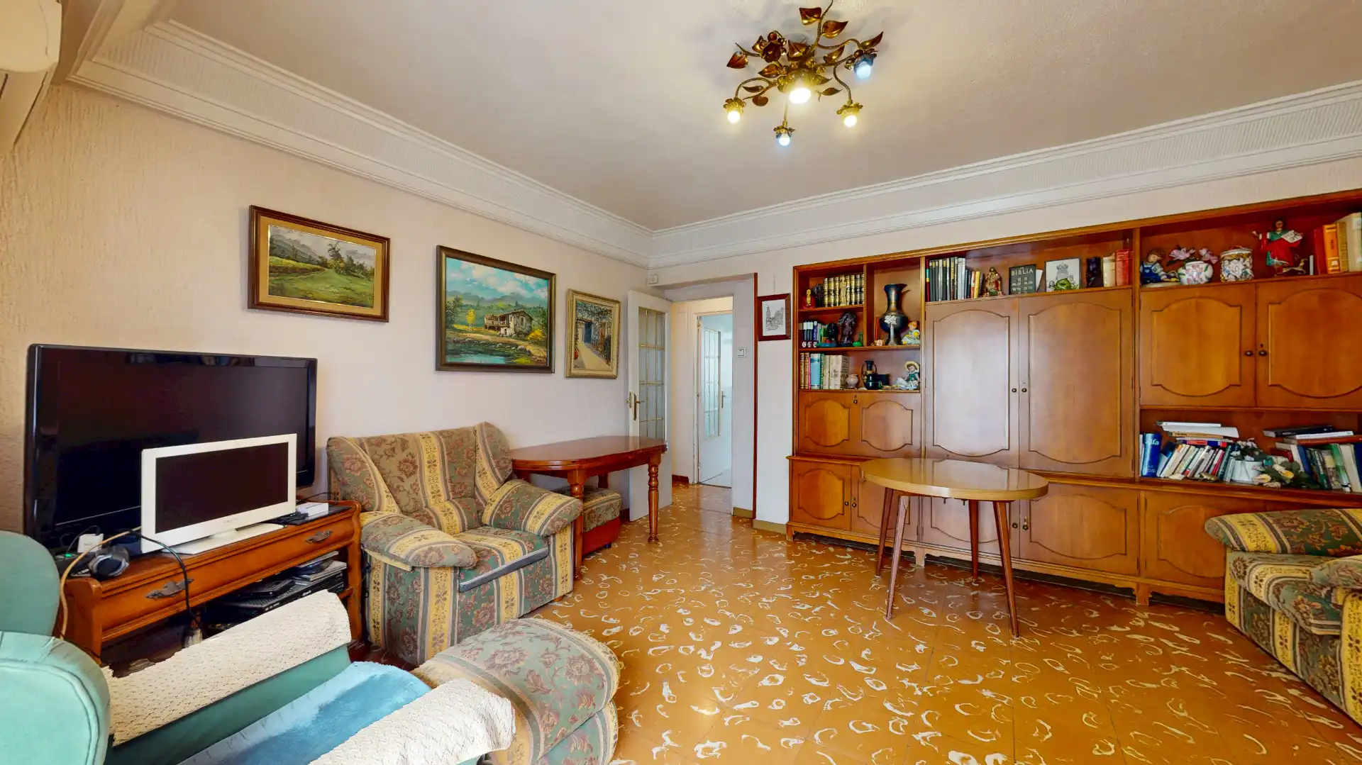 Living room of Flat for sale in Murcia  with Terrace, Furnished and Balcony