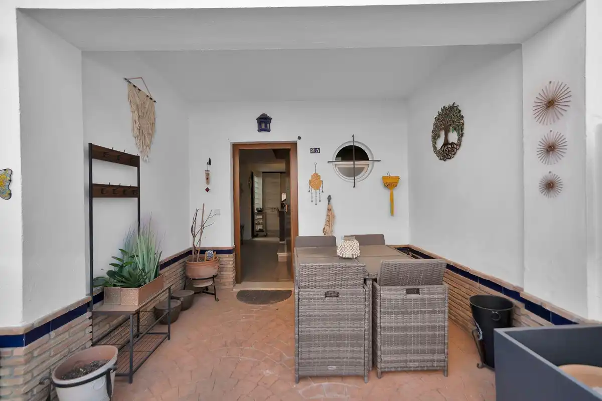 Terraza de Casa adosada en venta en Fuengirola con Aire acondicionado, Calefacción y Jardín privado