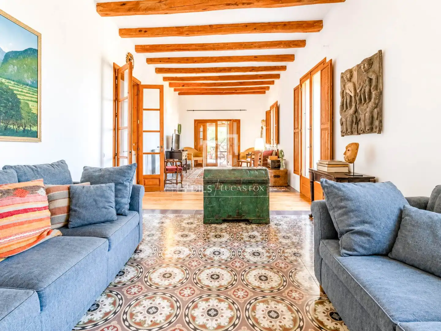 Sala de estar de Finca rústica en venta en Piera con Calefacción, Jardín privado y Trastero