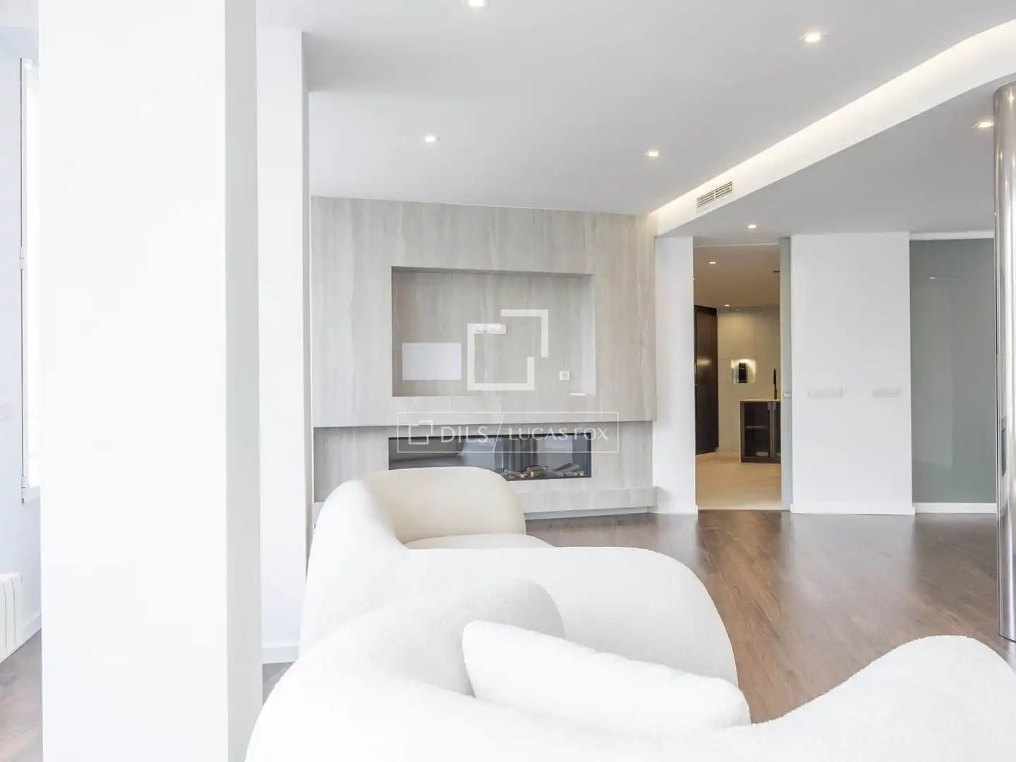 Living room of Flat for rent in Valencia  with Air Conditioner, Heating and Parquet flooring