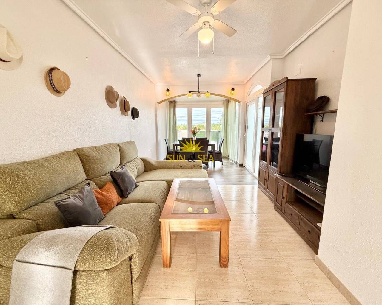 Living room of House or chalet to rent in San Fulgencio  with Heating, Terrace and Swimming Pool