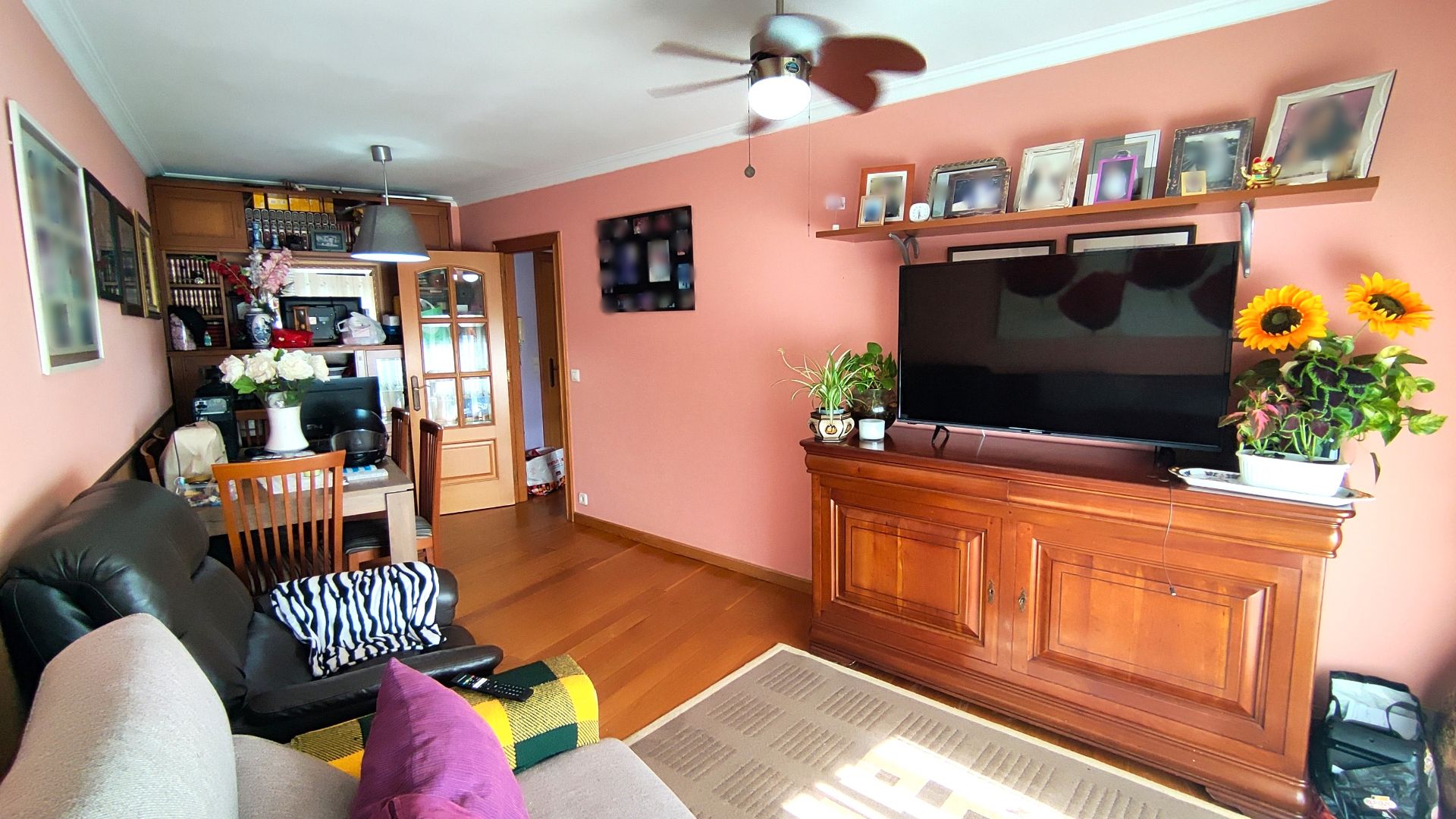 Living room of Flat for sale in Nigrán  with Heating, Parquet flooring and Storage room