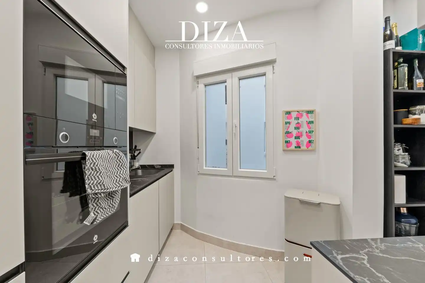 Cocina de Piso de alquiler en Madrid con Aire acondicionado, Calefacción y Amueblado