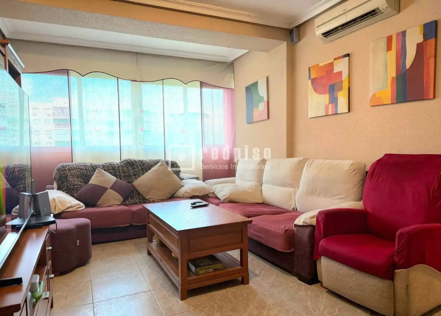 Wohnzimmer von Wohnung zum Verkauf in Alcalá de Henares mit Klimaanlage und Heizung