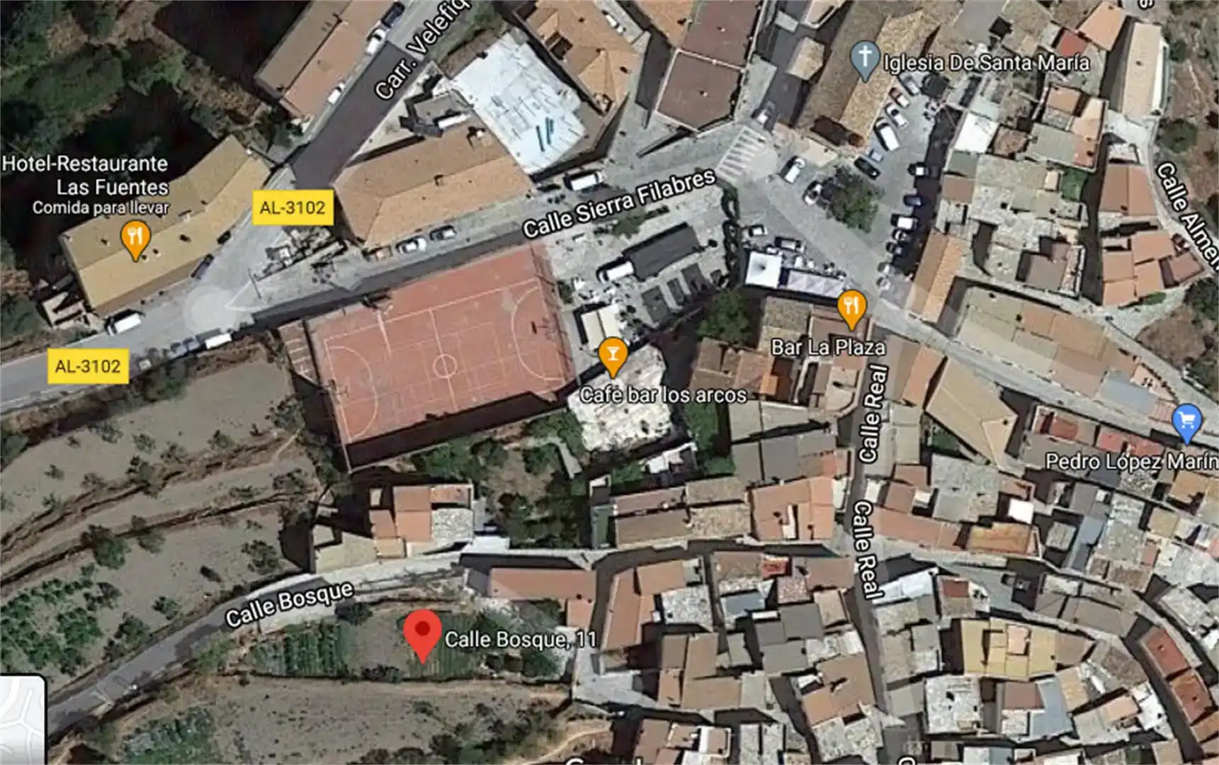 Vista exterior de Terreno en venta en Bacares