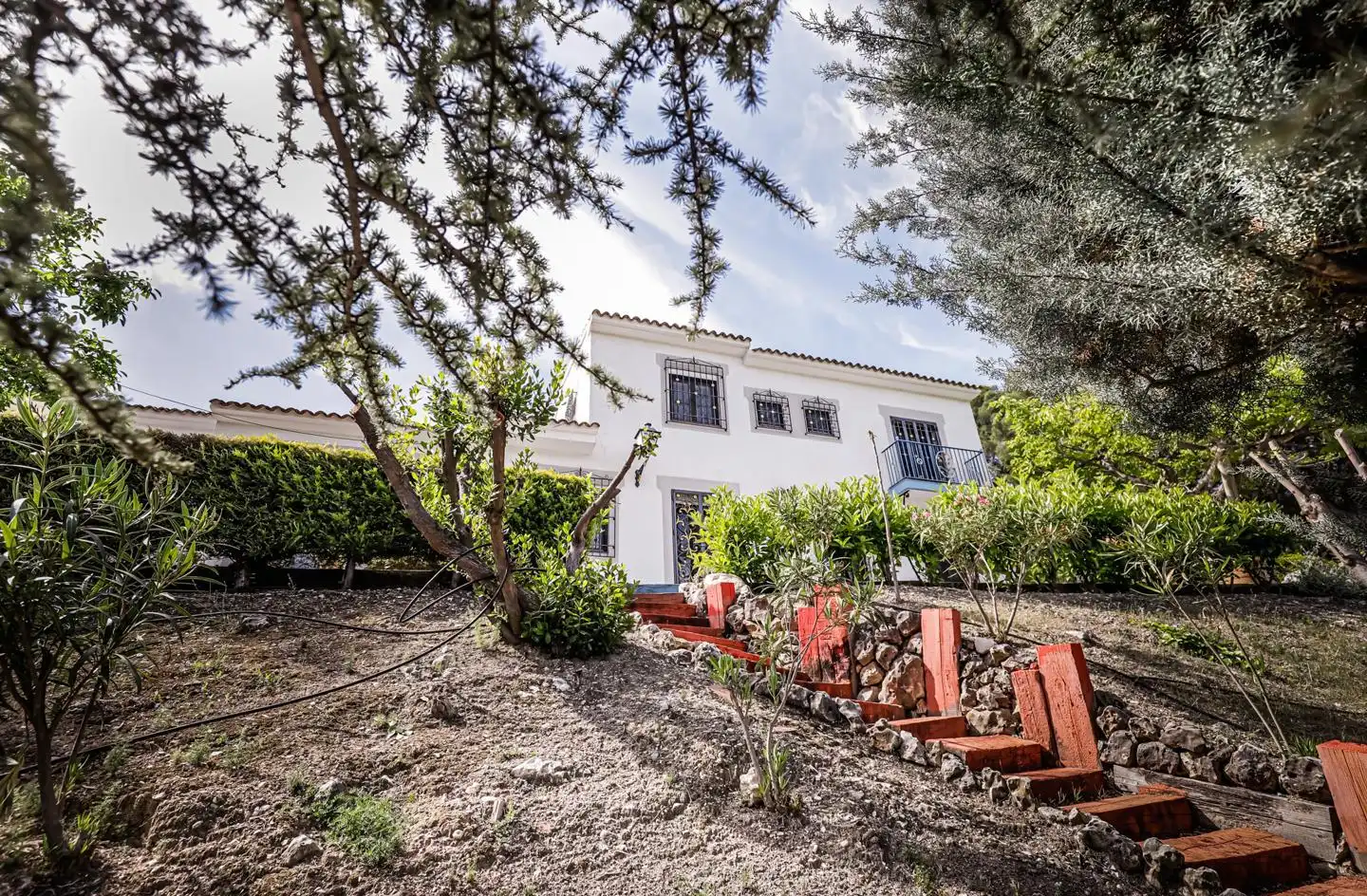 Exterior view of Houses for sale in El Castell de Guadalest  with Private garden