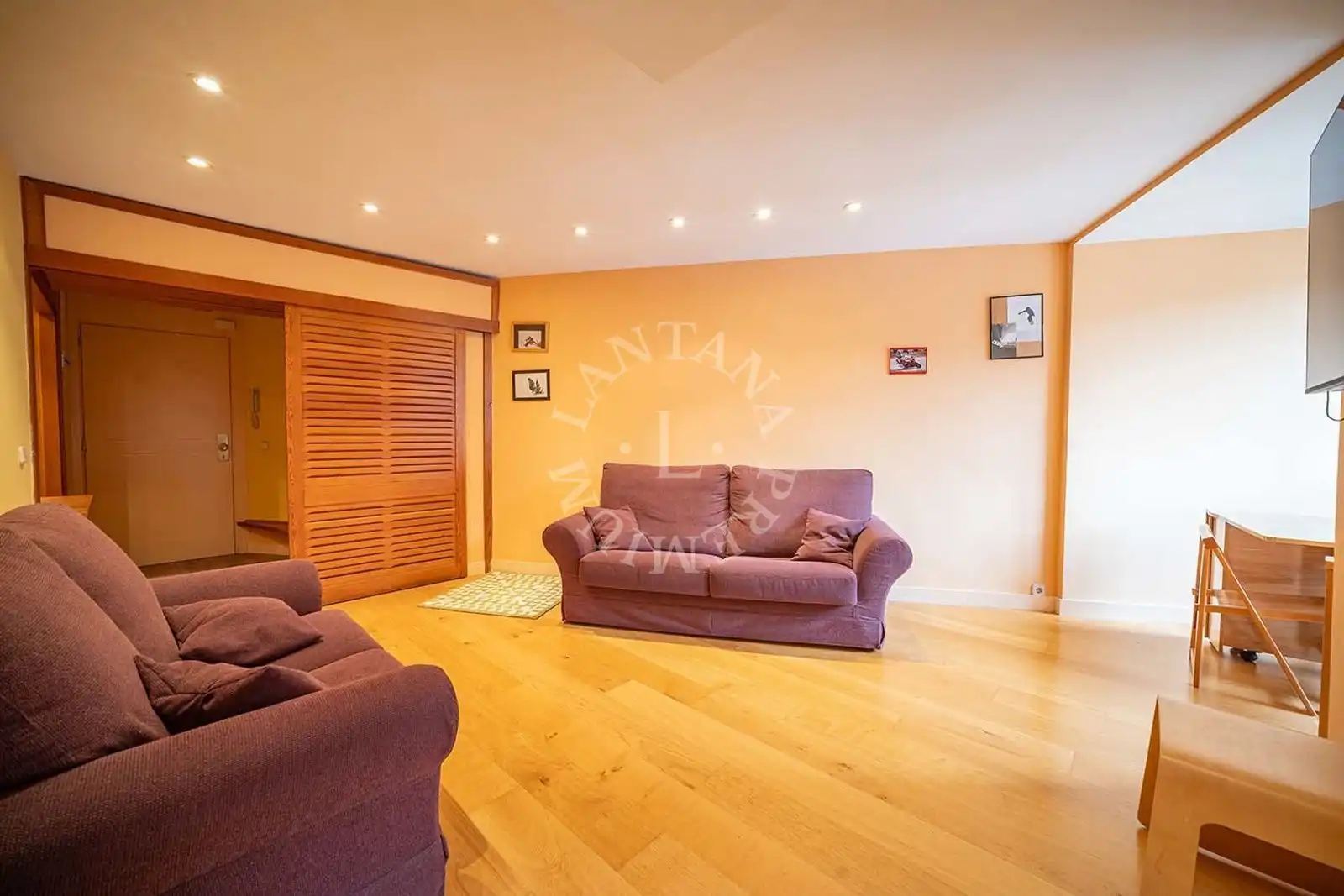 Living room of Flat for sale in Naut Aran  with Heating, Parquet flooring and Storage room