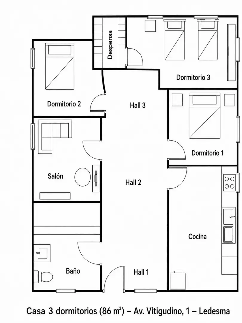 Casa o chalet en venta en Ledesma con Calefacción