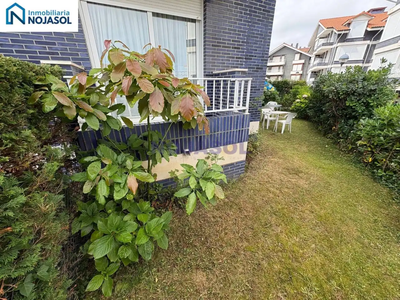Jardín de Apartamento de alquiler en Noja con Calefacción, Jardín privado y Terraza