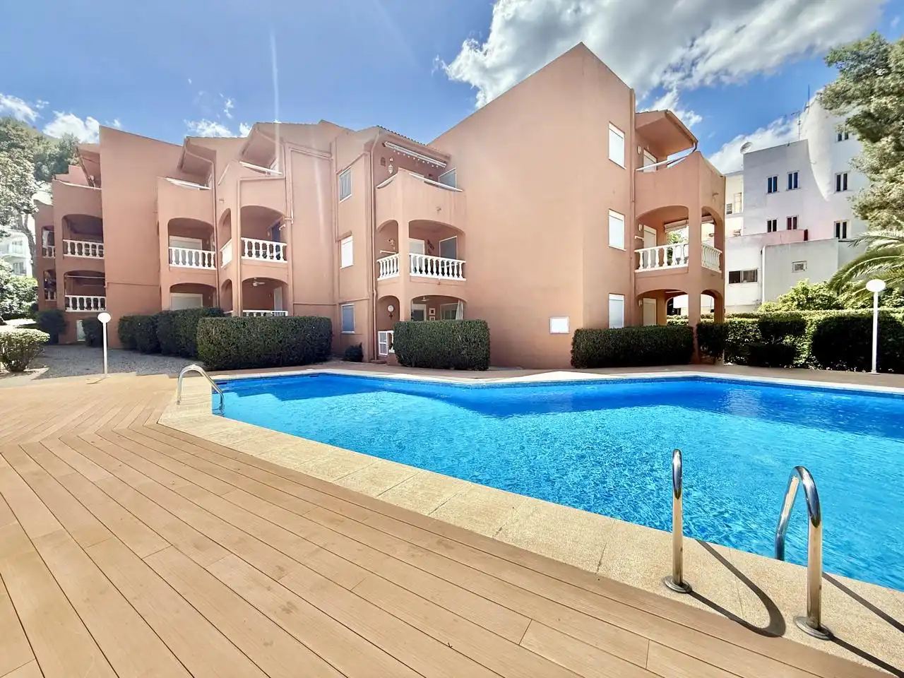 Swimming pool of Flat for sale in Capdepera  with Air Conditioner, Terrace and Balcony
