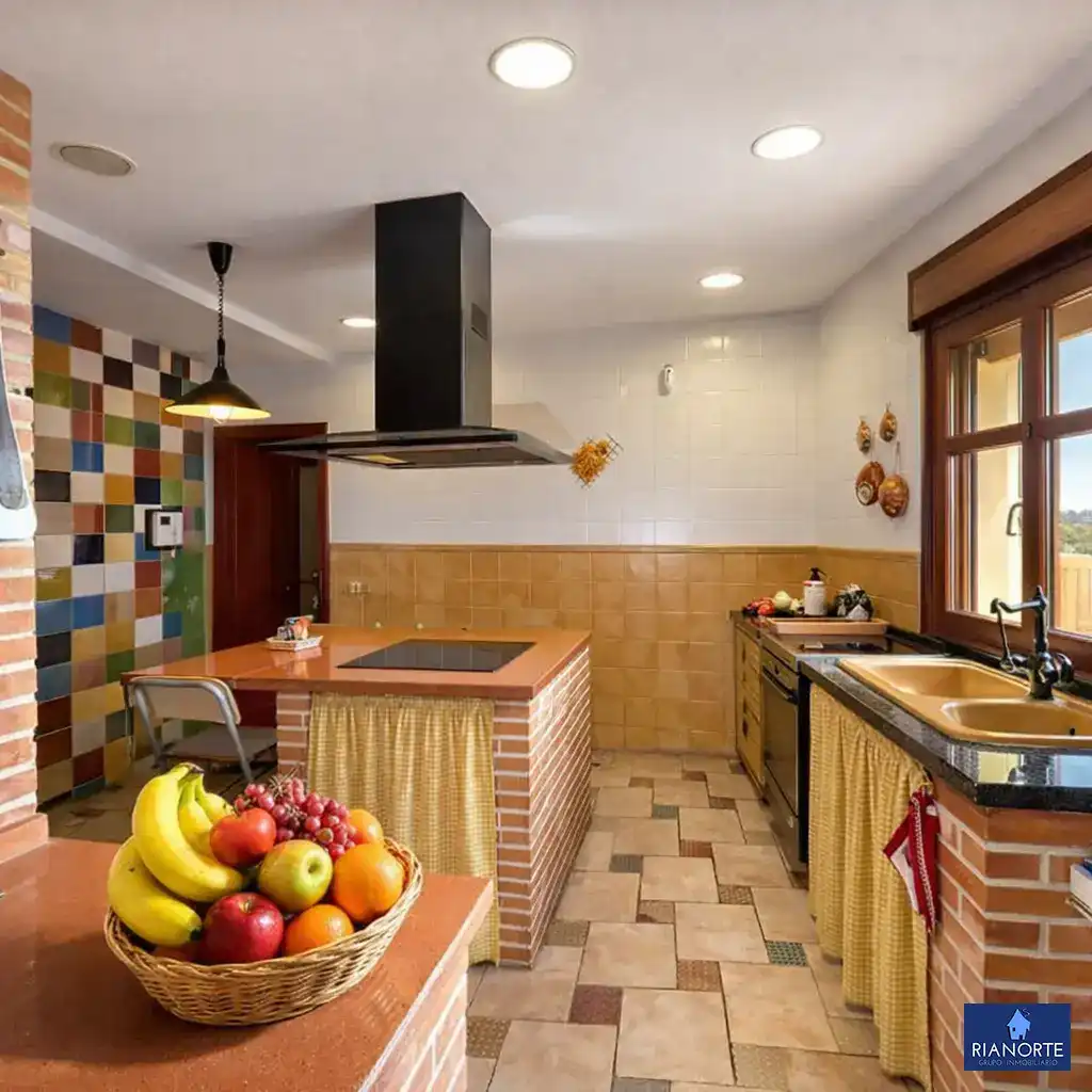 Cocina de Casa o chalet en venta en Gozón con Calefacción, Jardín privado y Terraza
