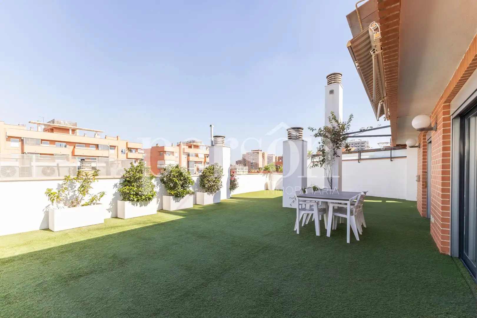 Terraza de Piso de alquiler en Valencia con Calefacción, Terraza y Amueblado