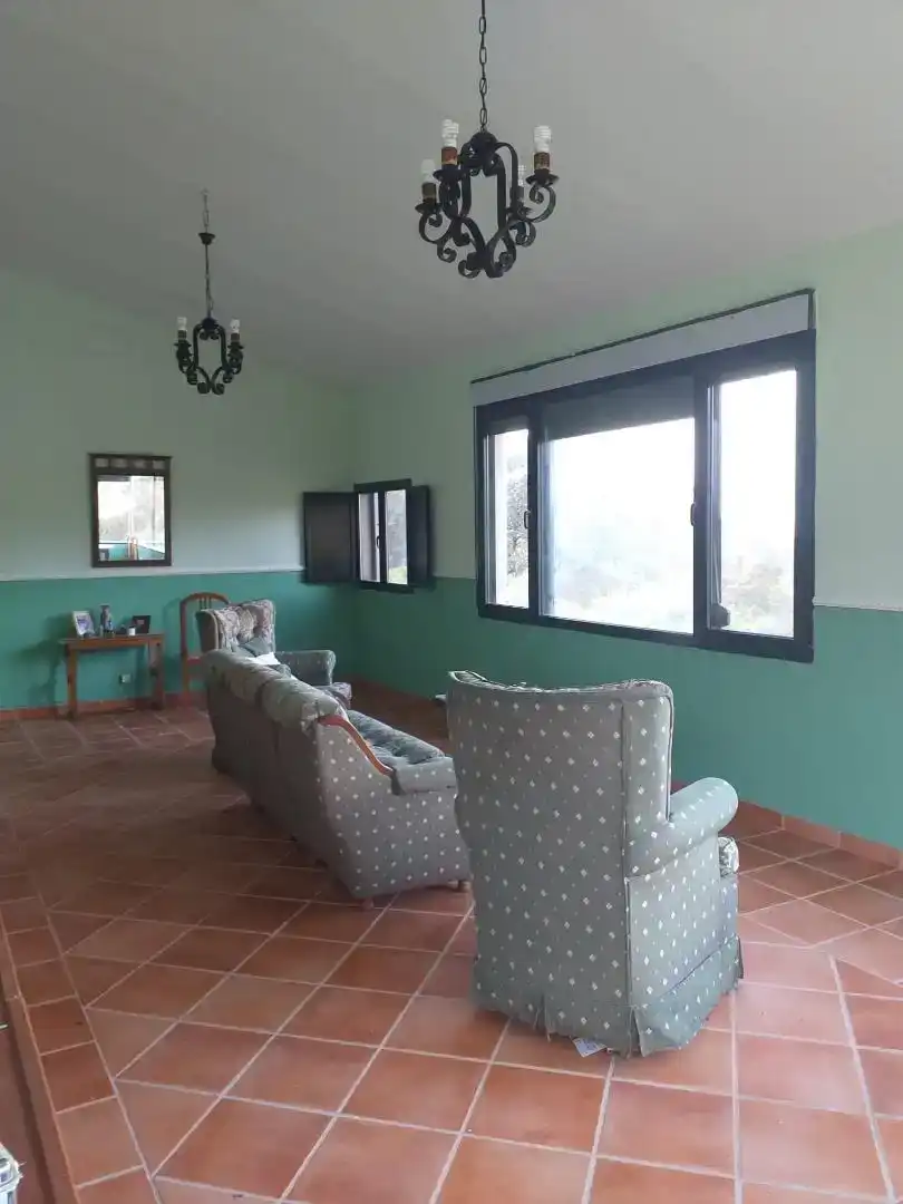Sala d'estar de Finca rústica en venda en Hornachos amb Balcó