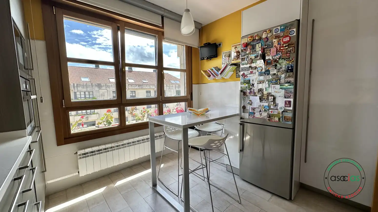 Kitchen of Flat for sale in Gijón   with Heating, Storage room and Swimming Pool