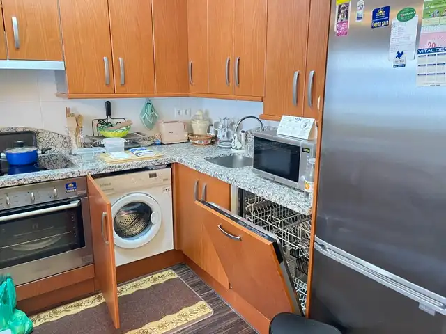 Cocina de Apartamento en venta en Cistérniga con Calefacción, Trastero y Amueblado