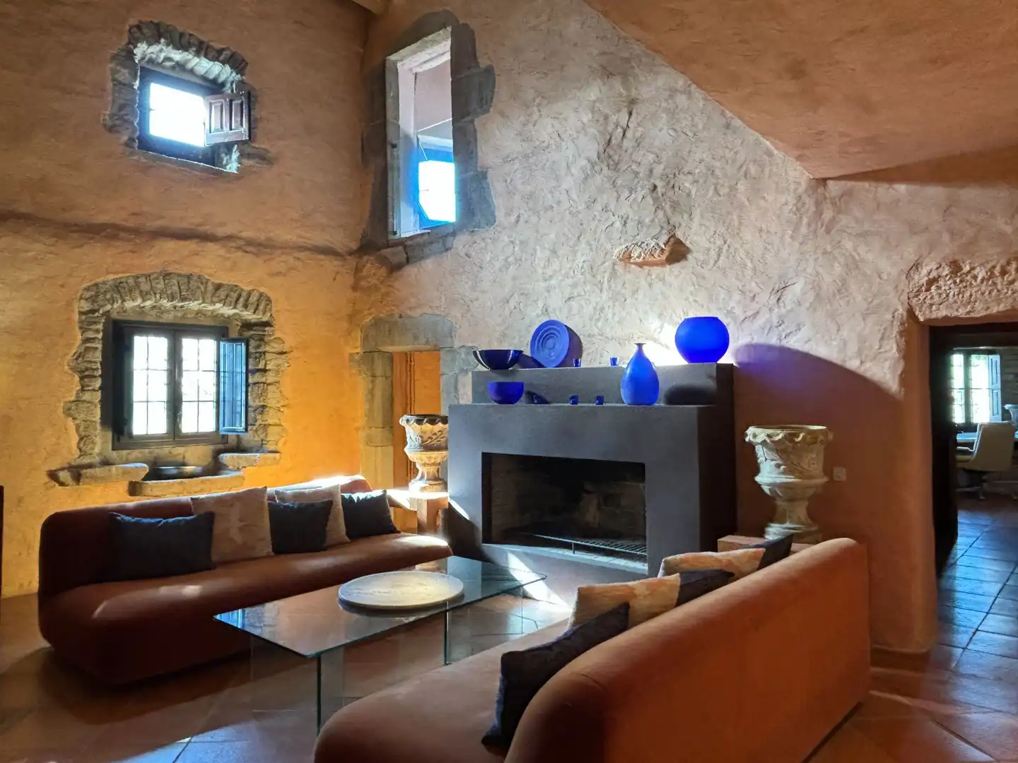 Sala de estar de Finca rústica en venta en Madremanya con Calefacción, Terraza y Trastero