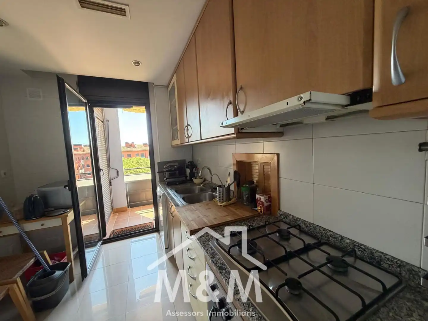 Kitchen of Attic for rent in Castelldefels  with Terrace and Community pool