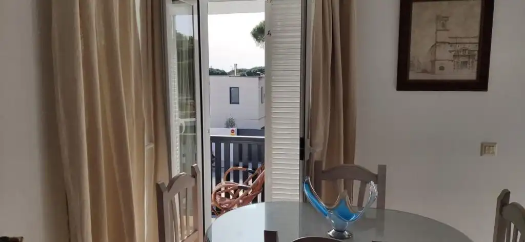 Terraza de Apartamento de alquiler en Chiclana de la Frontera con Aire acondicionado, Amueblado y Horno
