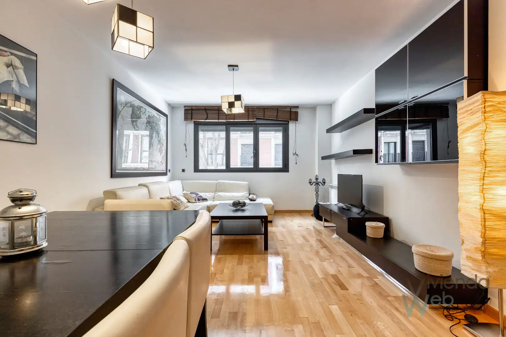 Wohnzimmer von Wohnung zum Verkauf in Madrid mit Klimaanlage, Heizung und Privatgarten
