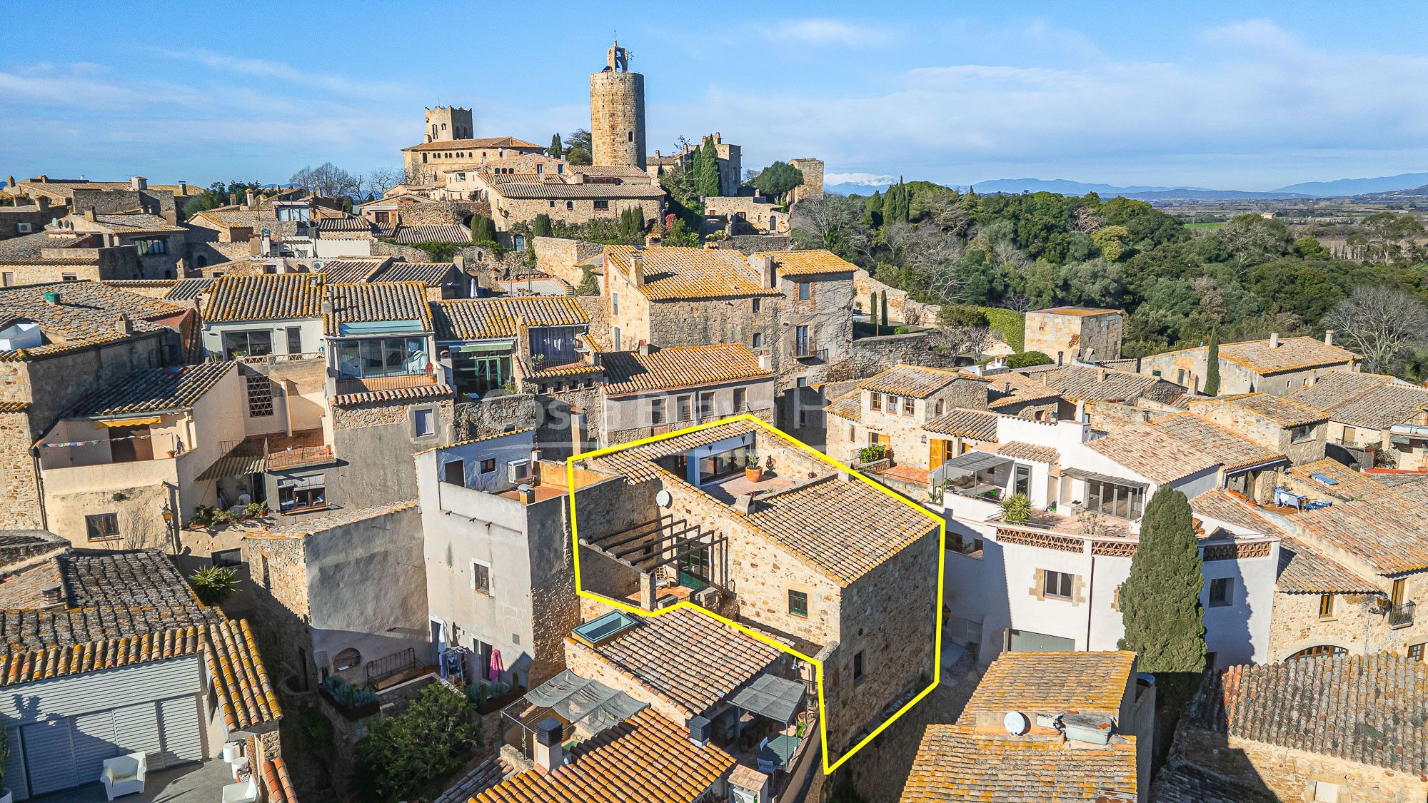 Vista exterior de Finca rústica en venta en Pals con Calefacción, Parquet y Terraza