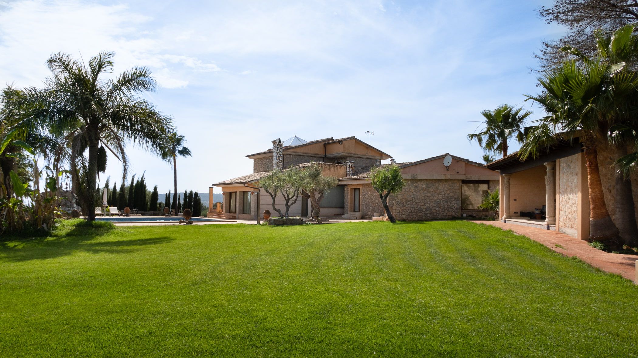 Garden of Single-family semi-detached for sale in  Palma de Mallorca  with Air Conditioner and Swimming Pool