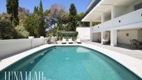 Exterior view of House or chalet for sale in Castelldefels  with Air Conditioner, Terrace and Swimming Pool