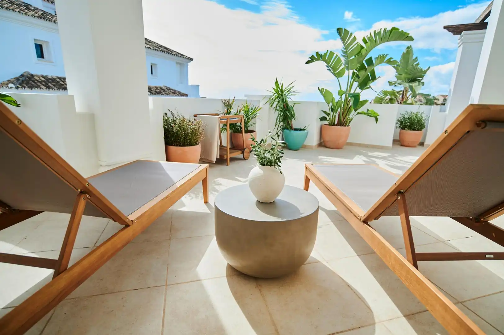 Terraza de Apartamento en venta en Marbella con Jardín privado, Terraza y Trastero