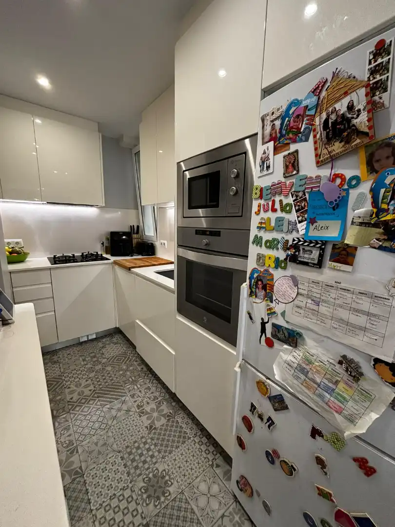 Küche von Wohnung zum Verkauf in Badalona mit Klimaanlage, Heizung und Parkett
