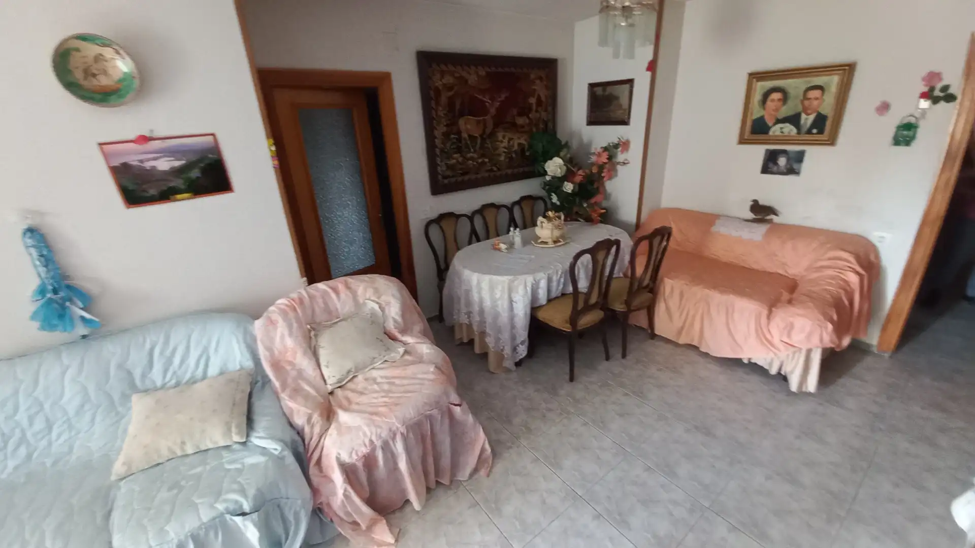 Living room of Flat for sale in Zamora Capital   with Heating and Furnished